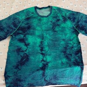 lululemon athletica Blue-Green Tie-Dye Long Sleeve Shirt